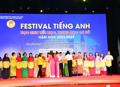 Trường Tiểu học Lý Thái Tổ đạt giải Nhất Hội thi Festival Tiếng Anh quận Cầu Giấy năm học 2022-2023