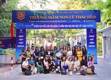 Đoàn đại biểu Bộ GD&ĐT tham quan mô hình chất lượng cao tại Trường Mầm non Lý Thái Tổ 2