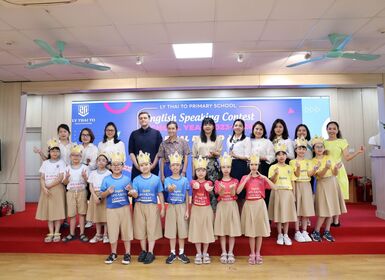 Sôi động cuộc thi Hùng biện Tiếng Anh trường Tiểu học Lý Thái Tổ