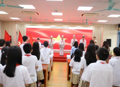 Đại hội liên đội trường THCS Lý Thái Tổ nhiệm kỳ 2024 - 2025