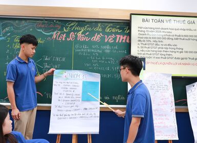 Tiết dạy chuyên đề "Các vấn đề về thuế: Khi Toán học tiệm cận với thực tiễn