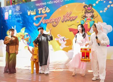 Tết Trung thu rực rỡ sắc màu ở trường Tiểu học Lý Thái Tổ