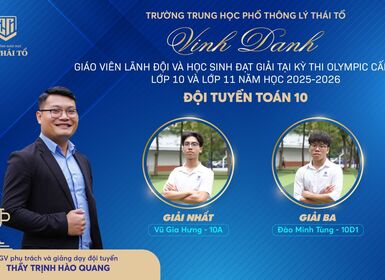THPT Lý Thái Tổ xuất sắc giành 27 giải tại  Kỳ thi Olympic cấp Cụm năm học 2025 – 2026