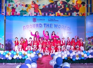 Hội trại “Around the world” – Hành trình khám phá 5 châu rực rỡ của các bé Trường Mầm non Lý Thái Tổ