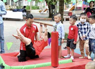 Hoạt động thể chất cho trẻ tại trường Mầm non Lý Thái Tổ 2