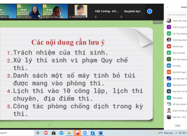 LẦN ĐẦU TIÊN HỌC SINH KHỐI 9 HỌC QUY CHẾ THI QUA HÌNH THỨC TRỰC TUYẾN