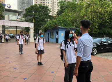 NGÀY HỌC ĐẦU TIÊN CỦA HỌC SINH TRƯỜNG THCS & THPT LÝ THÁI TỔ