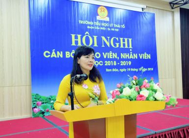 Hội nghị cán bộ, giáo viên, nhân viên năm học 2018-2019 thành công tốt đẹp