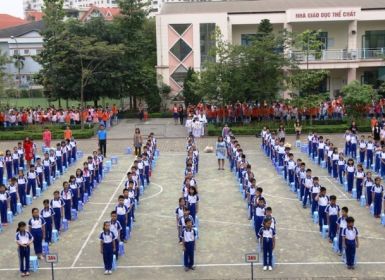 Giờ chào cờ và sinh hoạt tập thể đầu tuần đầy thú vị