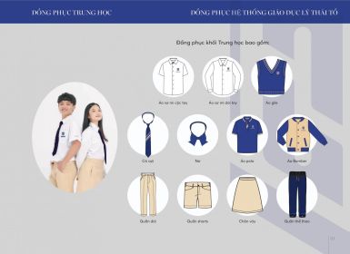 "Bật mí" những hình ảnh đầu tiên về đồng phục của hệ thống giáo dục Lý Thái Tổ