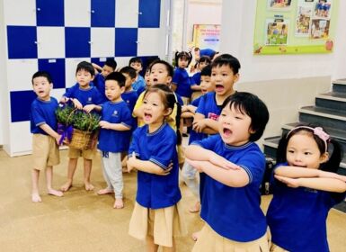 Mô hình văn hóa chào hỏi của Trường Mầm non Lý Thái Tổ 2 năm học 2023 - 2024