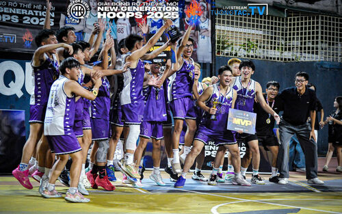 CLB bóng rổ trường THPT Lý Thái Tổ vô địch giải bóng rổ HSSV NEW GENERATION HOOPS 2025