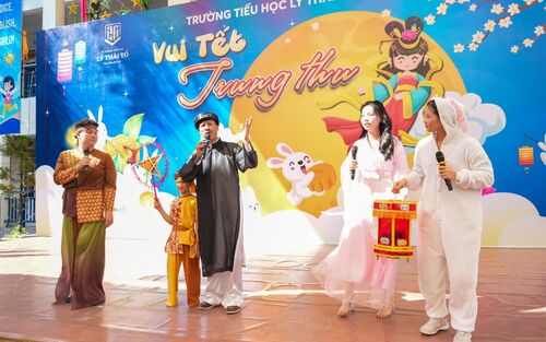 Tết Trung thu rực rỡ sắc màu ở trường Tiểu học Lý Thái Tổ