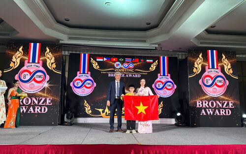 Học sinh Lý Thái Tổ ghi dấu ấn tại các sân chơi học thuật quốc tế