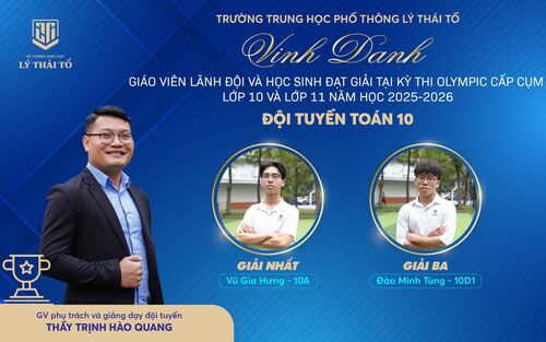 THPT Lý Thái Tổ xuất sắc giành 27 giải tại Kỳ thi Olympic cấp Cụm năm học 2025 – 2026