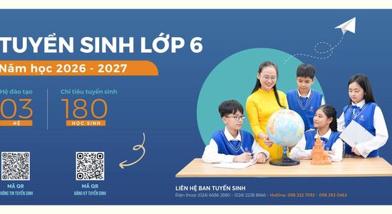 Thông báo tuyển sinh lớp 6 năm học 2026-2027
