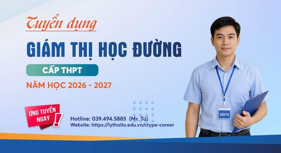 Thông báo tuyển dụng giám thị học đường cấp THPT