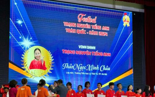 Học sinh Tiểu học giành giải Nhất, Nhì cuộc thi Festival Trạng nguyên Tiếng Anh toàn quốc 2024